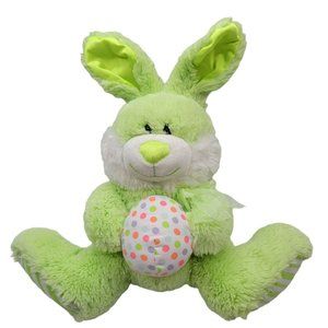 CS International Toys Pastel Green Easter Bunny with Polka Dot Easter Egg